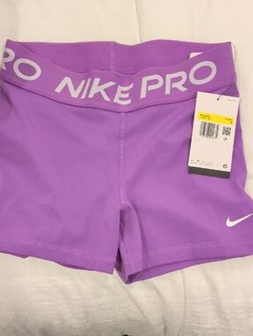 Nike Pro Women's Lilac Training Bike Shorts